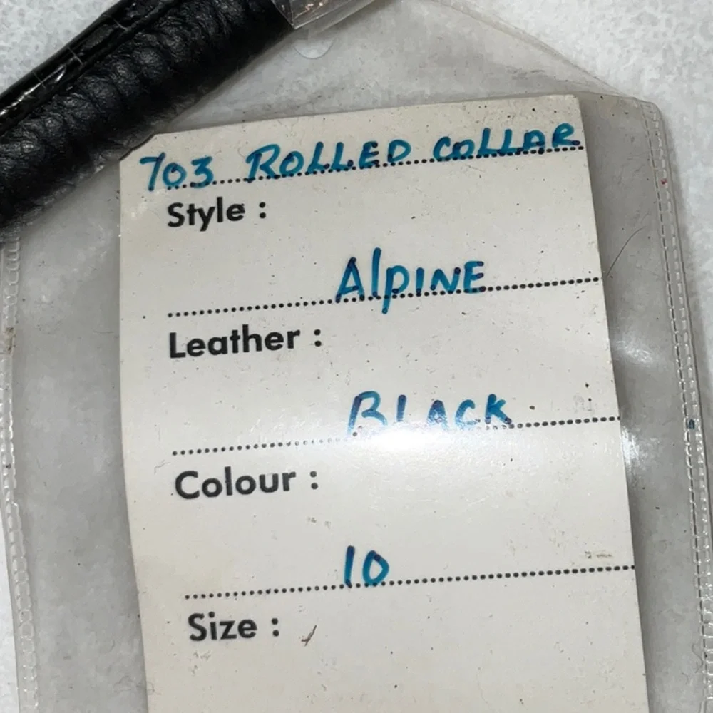 New 704 leather rolled color by Alpine. 10” black